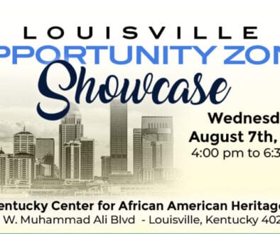 Louisville Opportunity Zone Showcase August 2019 poster