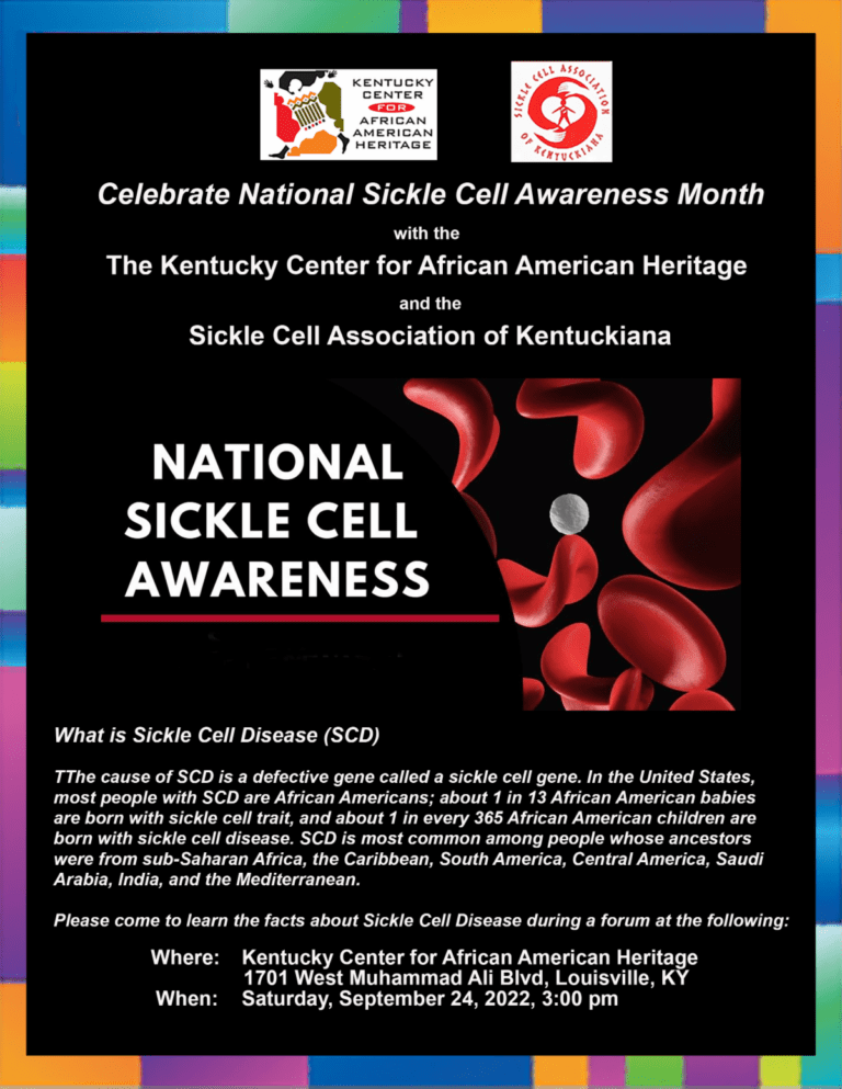 National Sickle Cell Awareness | Kentucky Center for African American ...