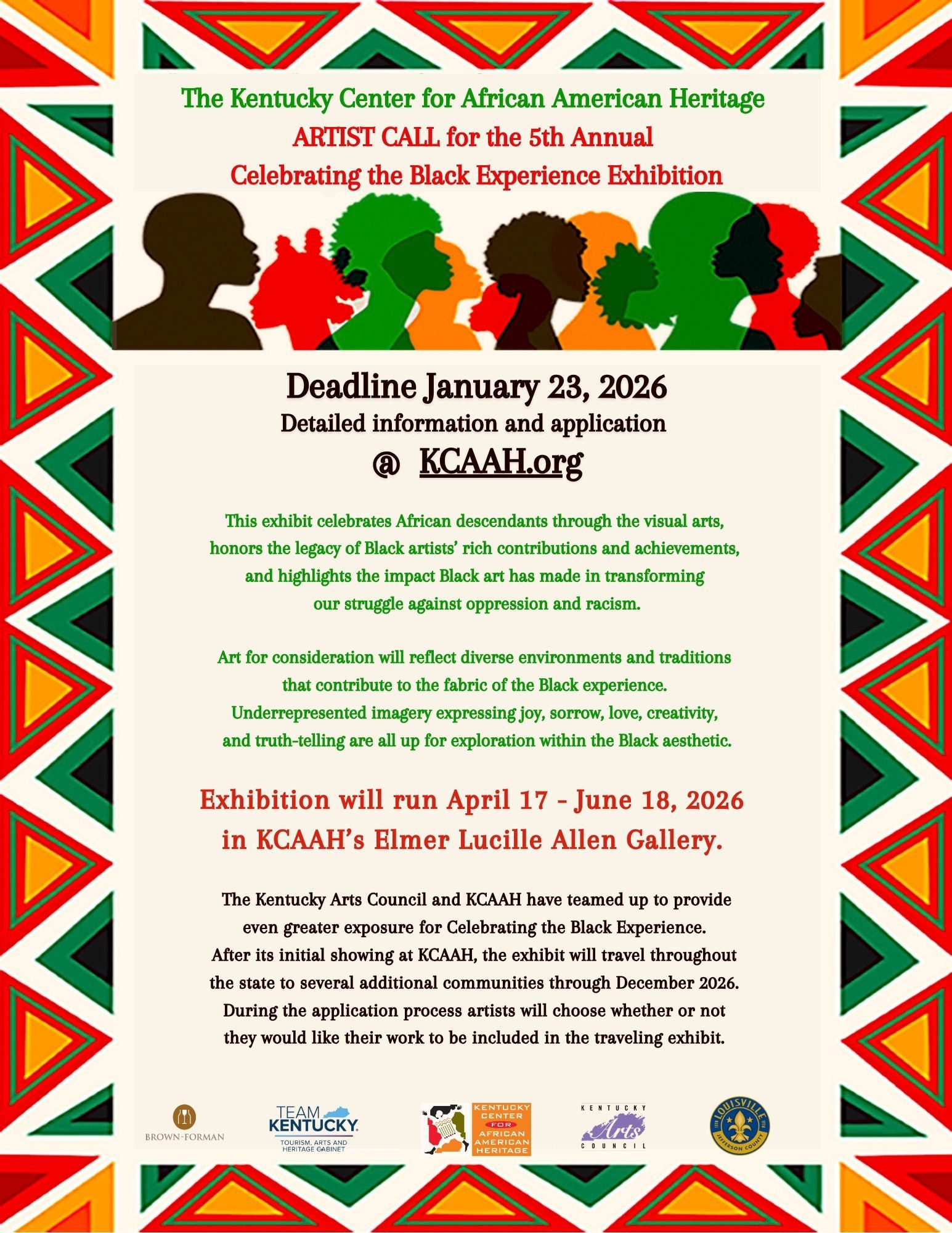 Celebrating the Black Experience art exhibition in Louisville, Kentucky art competition